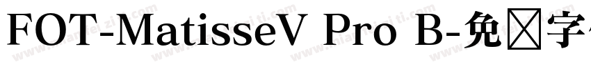 FOT-MatisseV Pro B字体转换